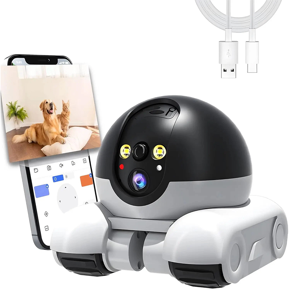 Smart Home Camera Ezviz - Robot Kamera Hewan Peliharaan, Monitor WiFi,