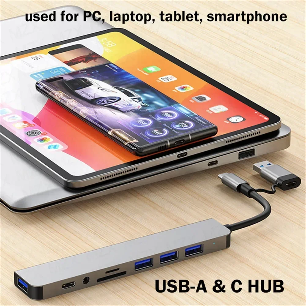 Smart Home Hub 2 - Adaptor Multiport Hub USB C 8-In-2