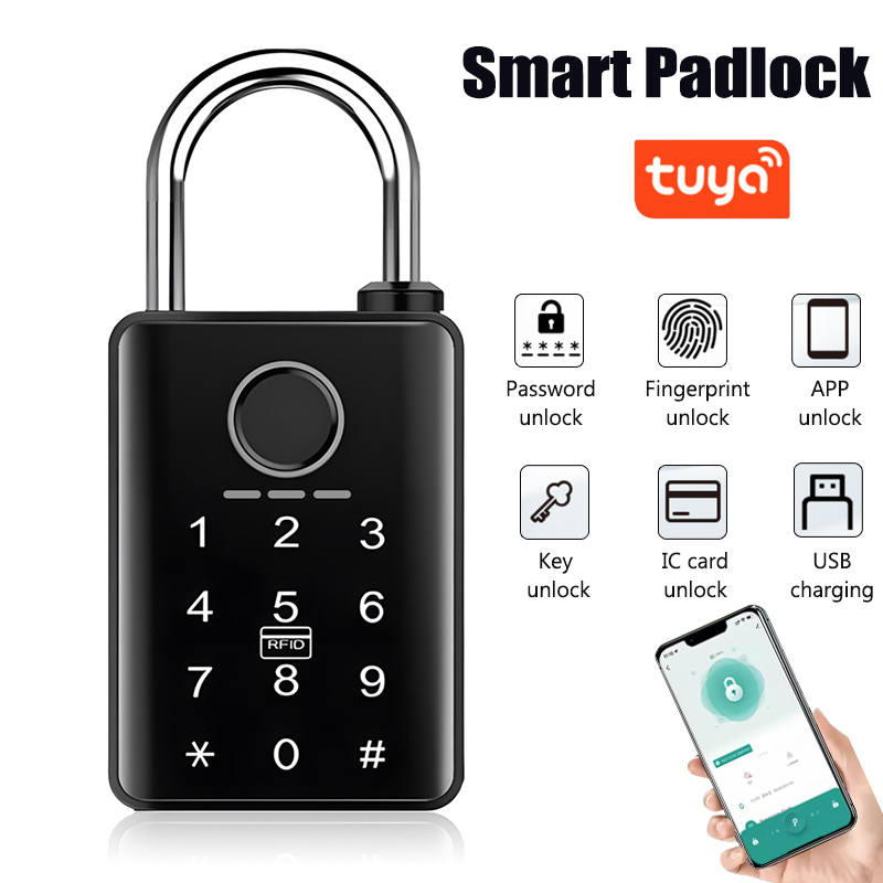 Kunci Pintu Pintar Tuya Smart, - Smart Home Door Lock ulasan dan harga