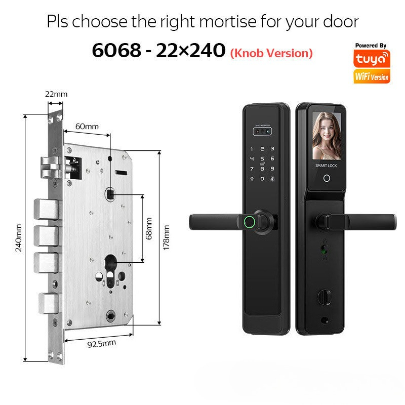 EGFirtor Semi-otomatis Tuya Ku - Smart Home Door Lock ulasan dan harga