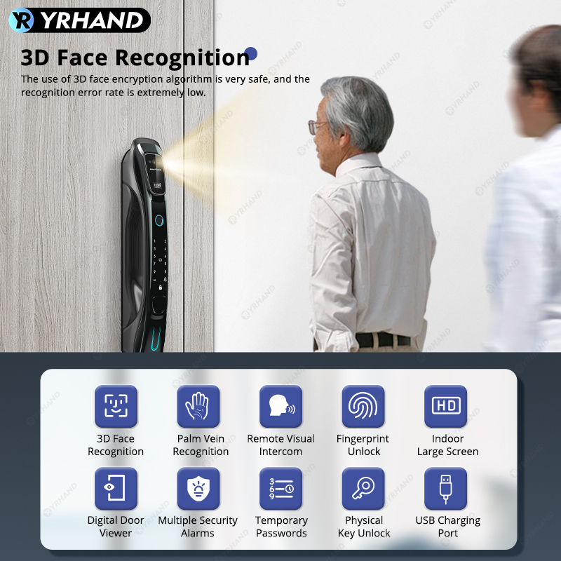 Kunci Pintar dengan Pengenalan - Smart Home Door Lock ulasan dan harga