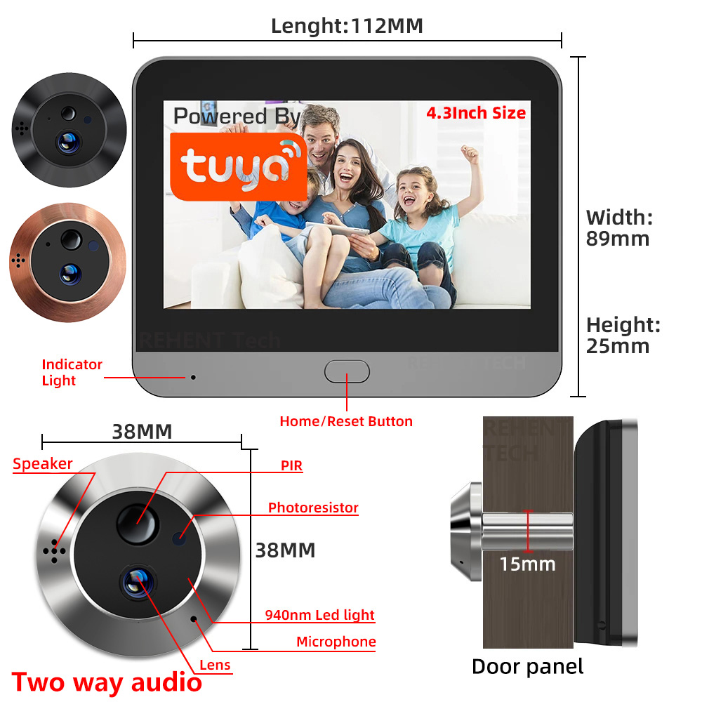 Kamera Pintu Digital WiFi Mini - Smart Home Wiser ulasan dan harga
